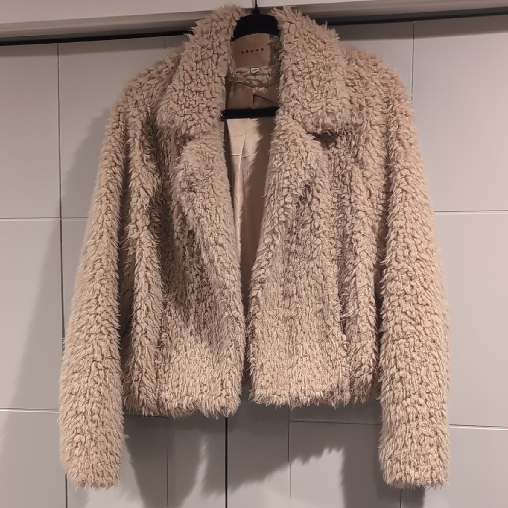 Cozy Peach Teddy Jacket
